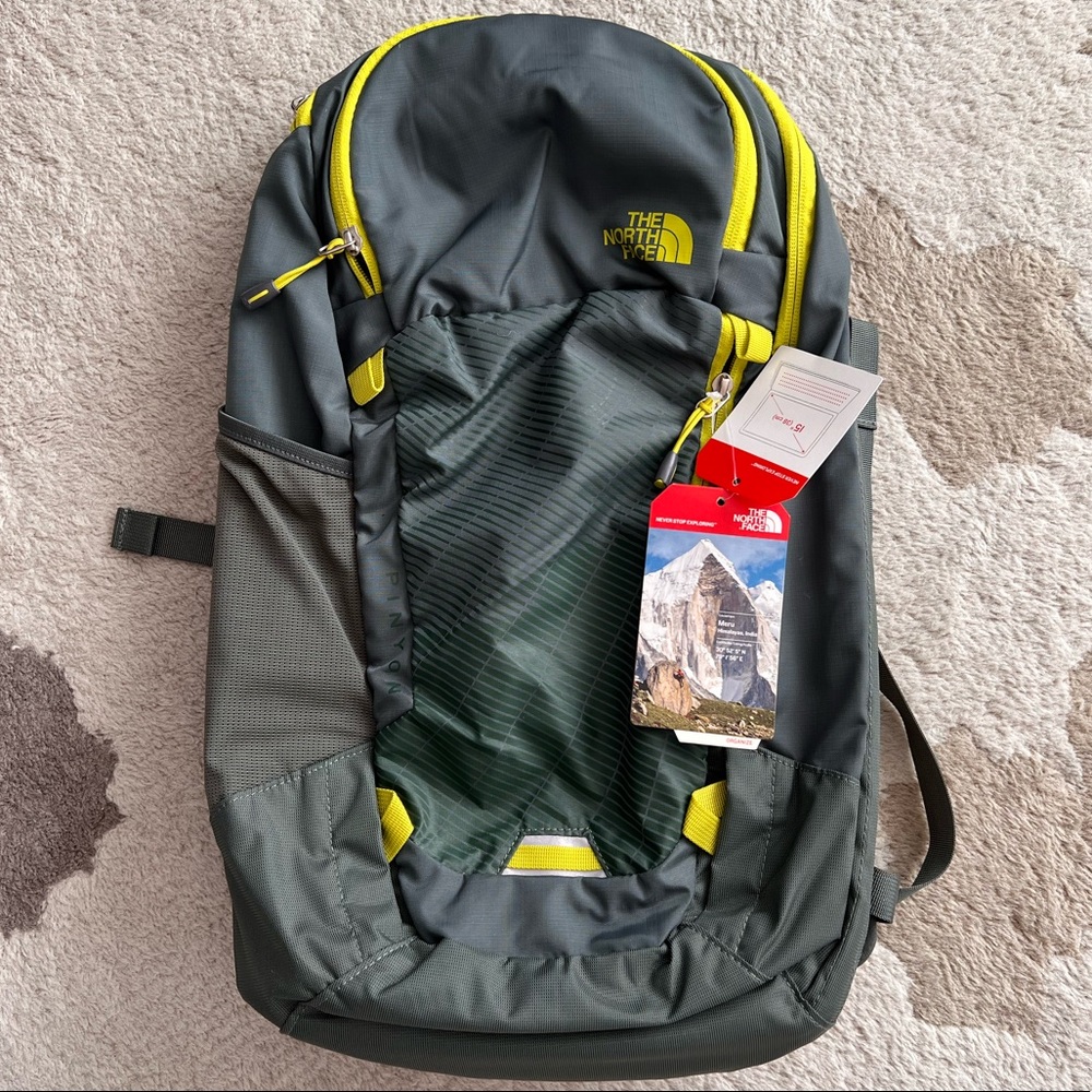 🆕 🎒 The North Face Pinyon Daypack - Oscar Green / Venom Yellow